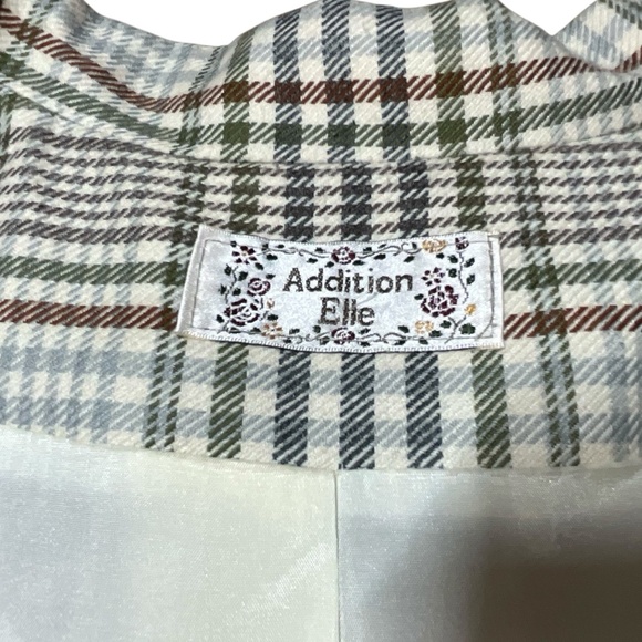 ADDITION ELLE Fully Lined Plaid Blazer Front Flap Pockets MADE IN CANADA Sz 24W - Picture 4 of 9